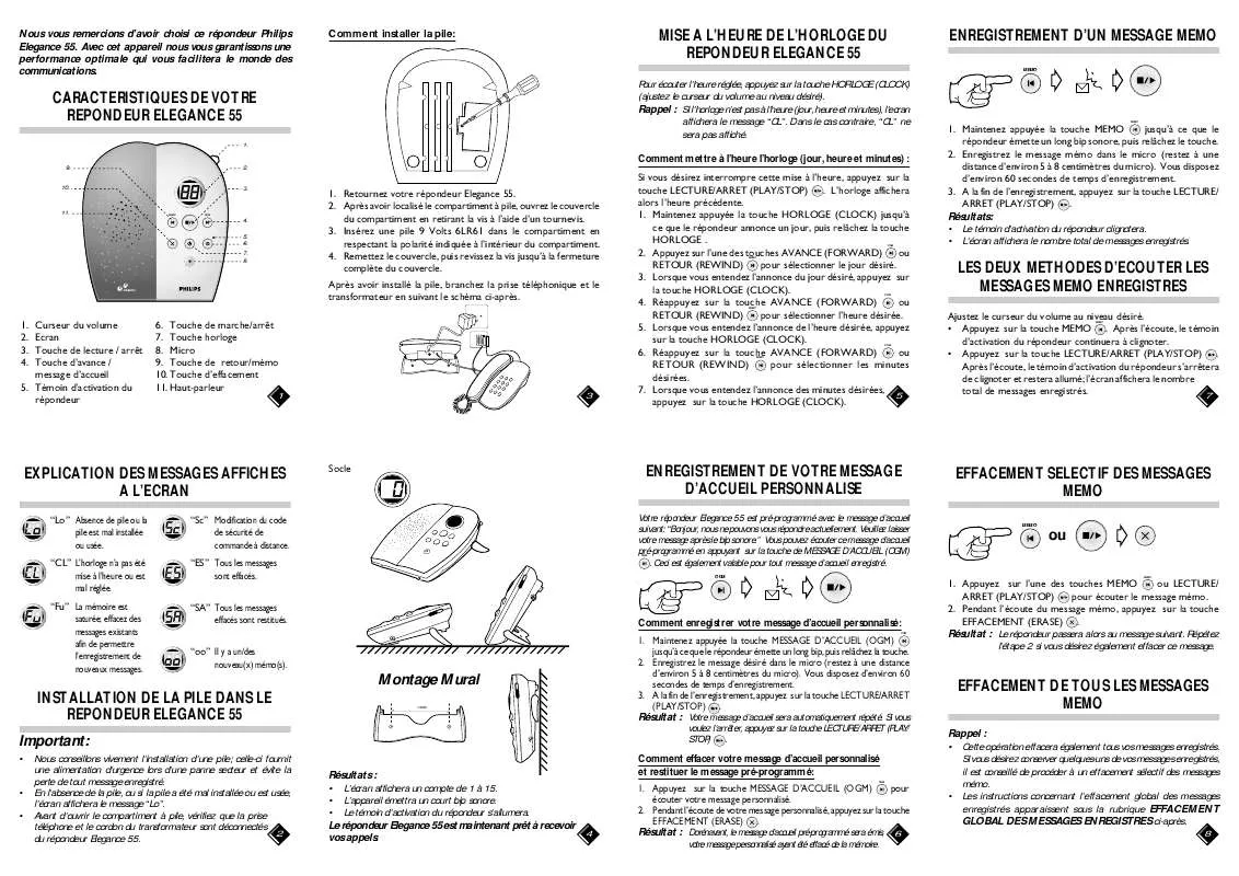 Mode d'emploi PHILIPS TD9368