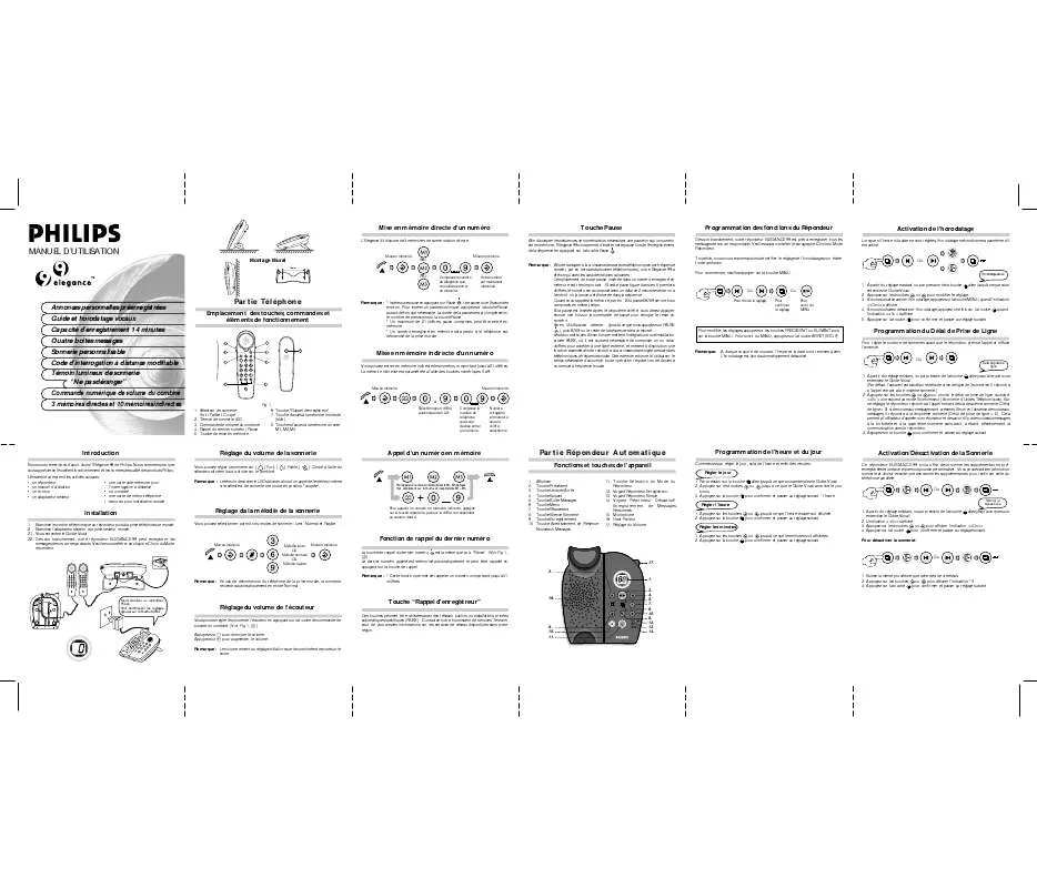 Mode d'emploi PHILIPS TD9473