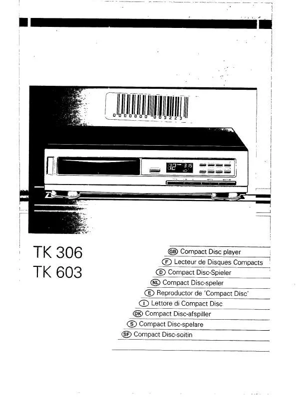 Mode d'emploi PHILIPS TK306