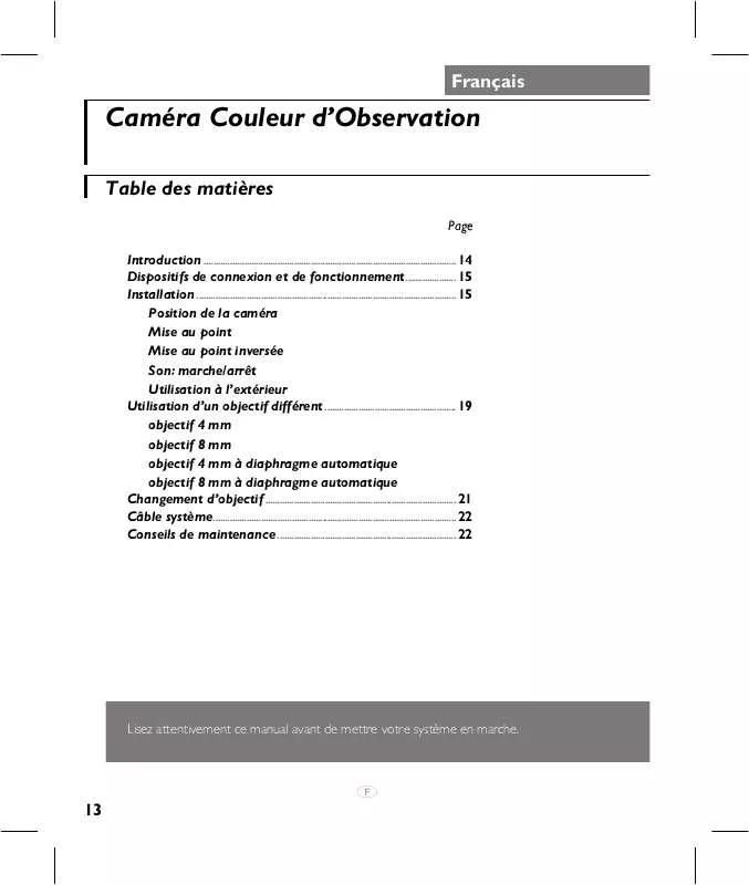 Mode d'emploi PHILIPS VCM7177/00T