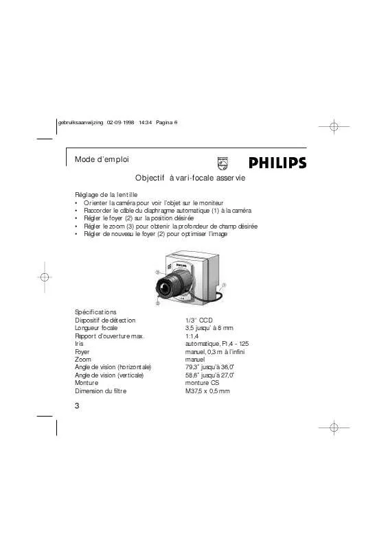 Mode d'emploi PHILIPS VCM7177