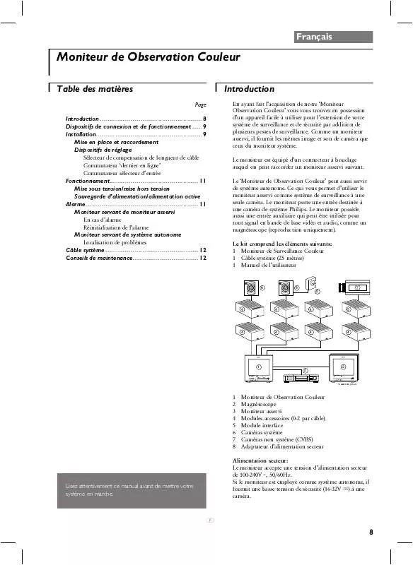 Mode d'emploi PHILIPS VSS9470/00T