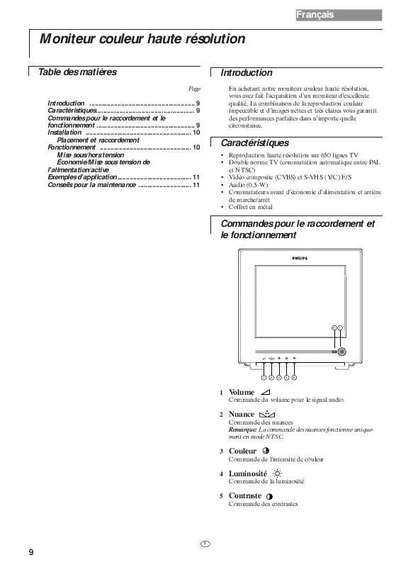 Mode d'emploi PHILIPS VSS9499/00T