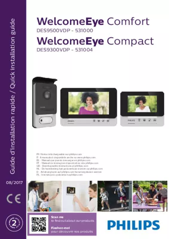 Mode d'emploi PHILIPS WELCOMEEYE CAM