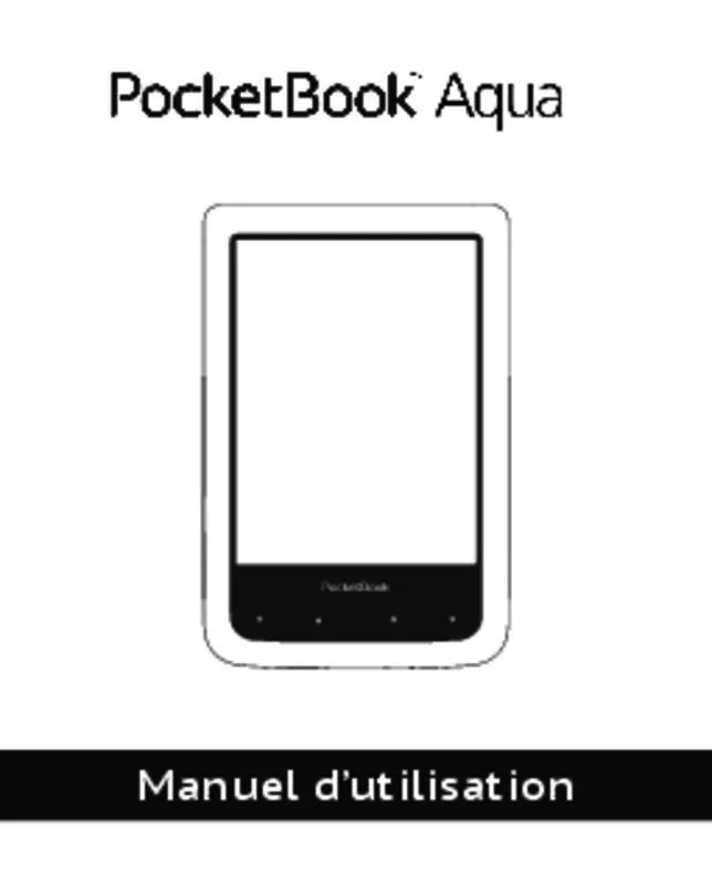 Mode d'emploi POCKETBOOK AQUA 2