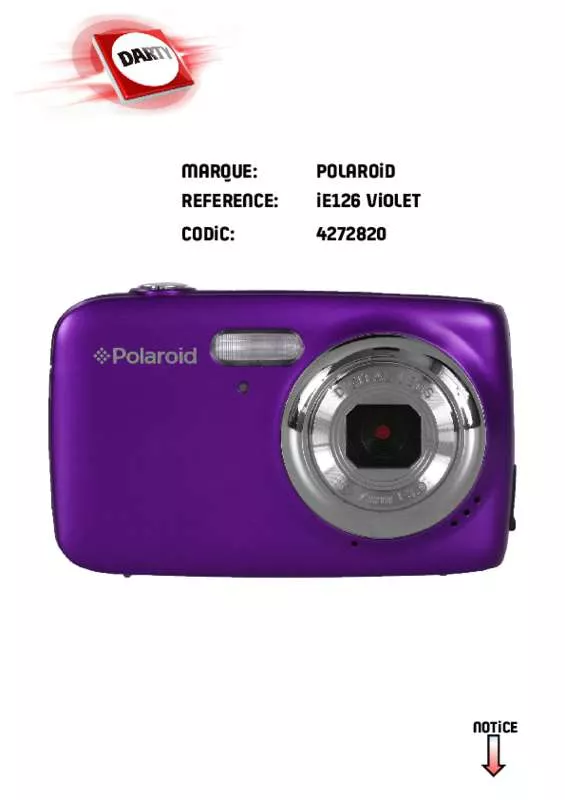 Mode d'emploi POLAROID IE126