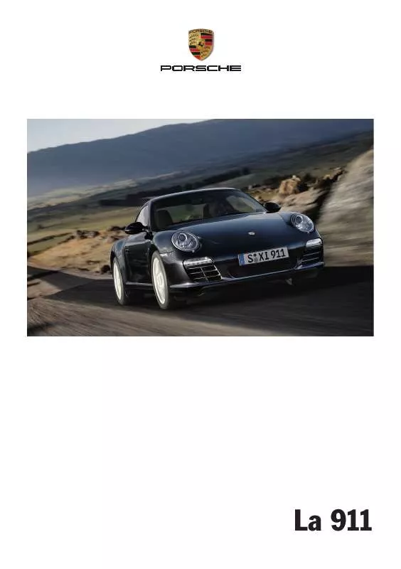 Mode d'emploi PORSCHE 911 TARGA 4