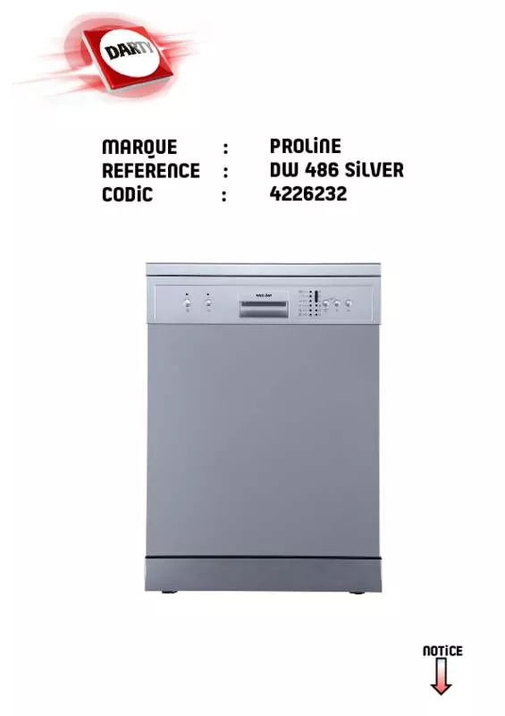 Mode d'emploi PROLINE DW 486