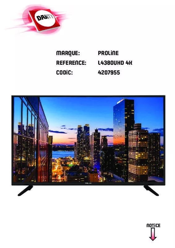 Mode d'emploi PROLINE L4380UHD