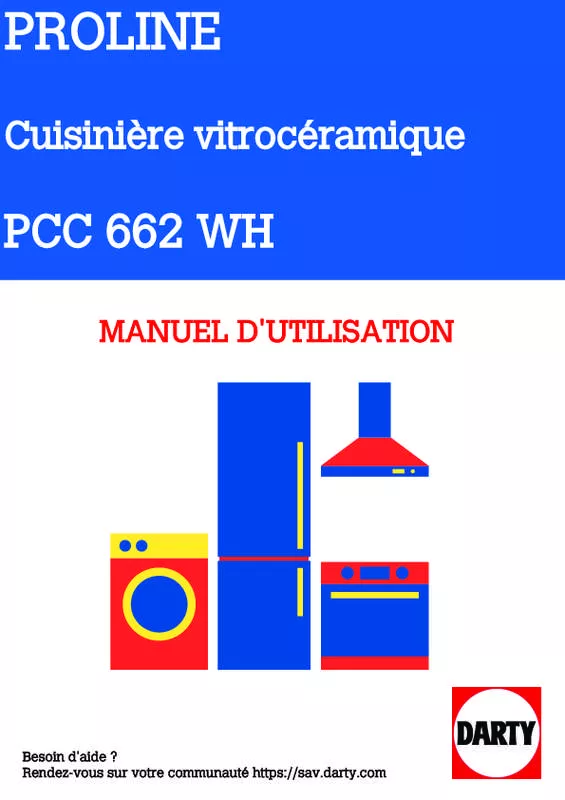 Mode d'emploi PROLINE PCC 662 WH