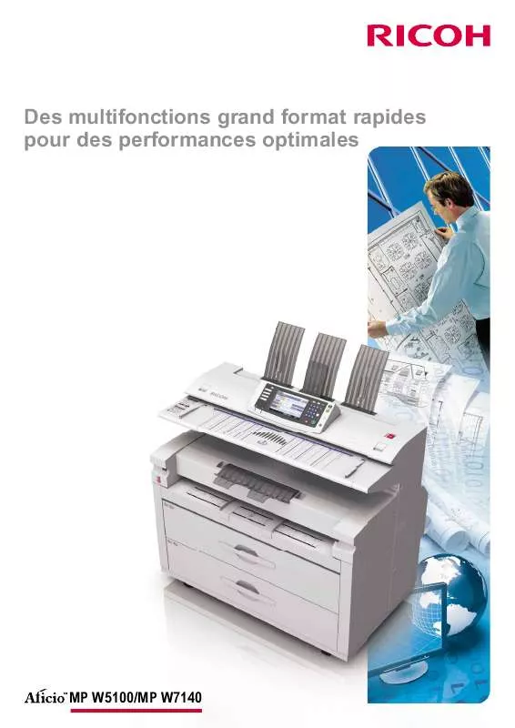 Mode d'emploi RICOH AFICIO MP W7140