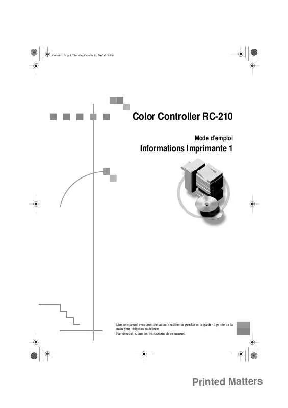 Mode d'emploi RICOH RC-210