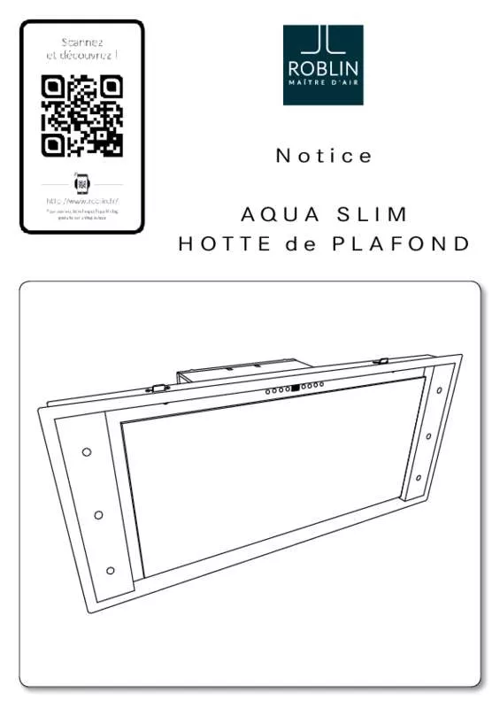 Mode d'emploi ROBLIN AQUA SLIM 1000