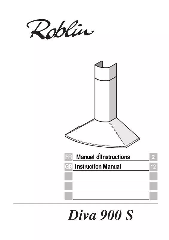 Mode d'emploi ROBLIN DIVA 900S - 5016006