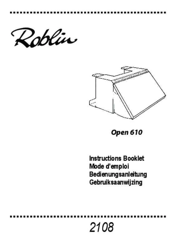 Mode d'emploi ROBLIN OPEN