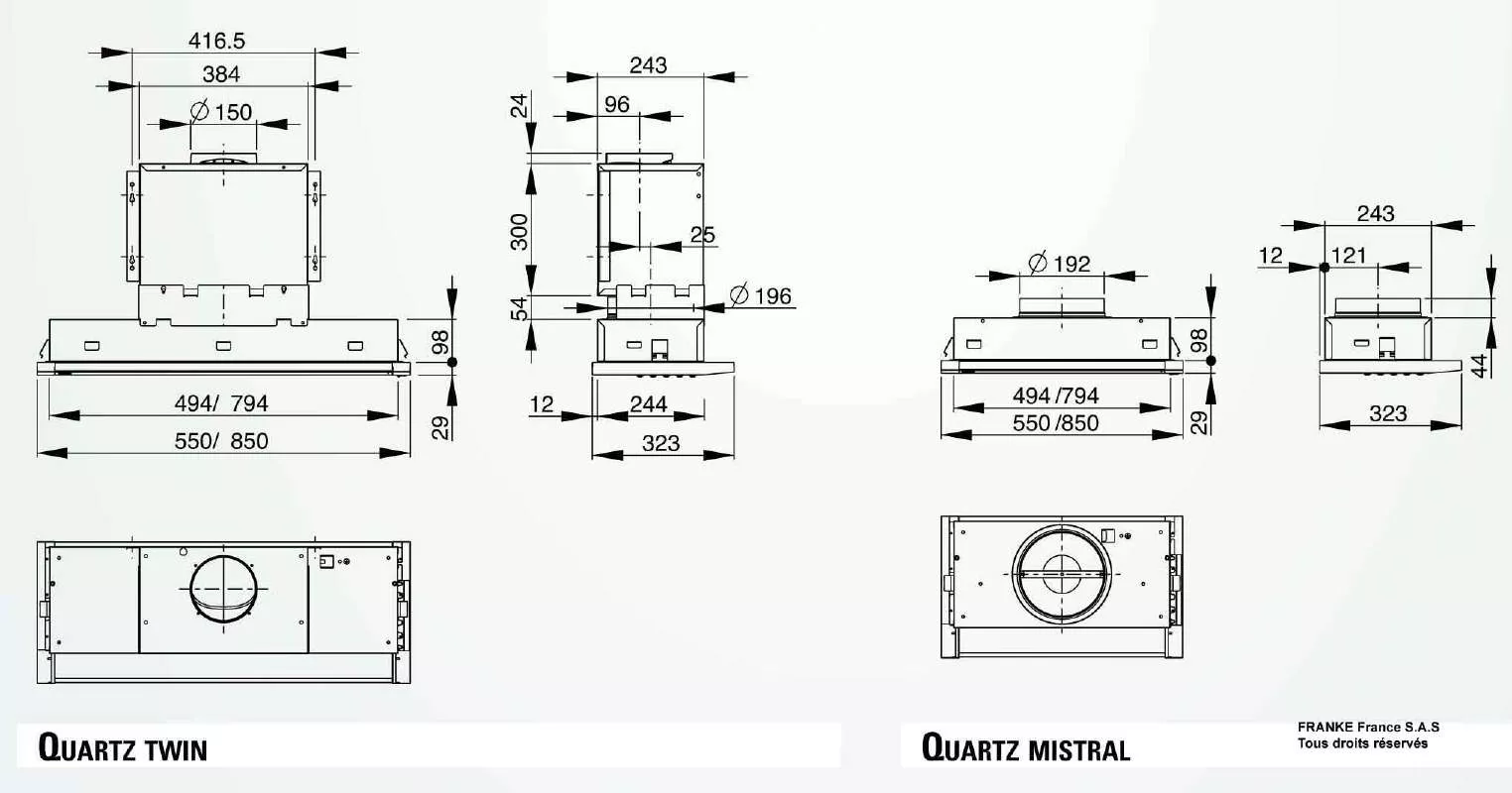 Mode d'emploi ROBLIN QUARTZ MISTRAL