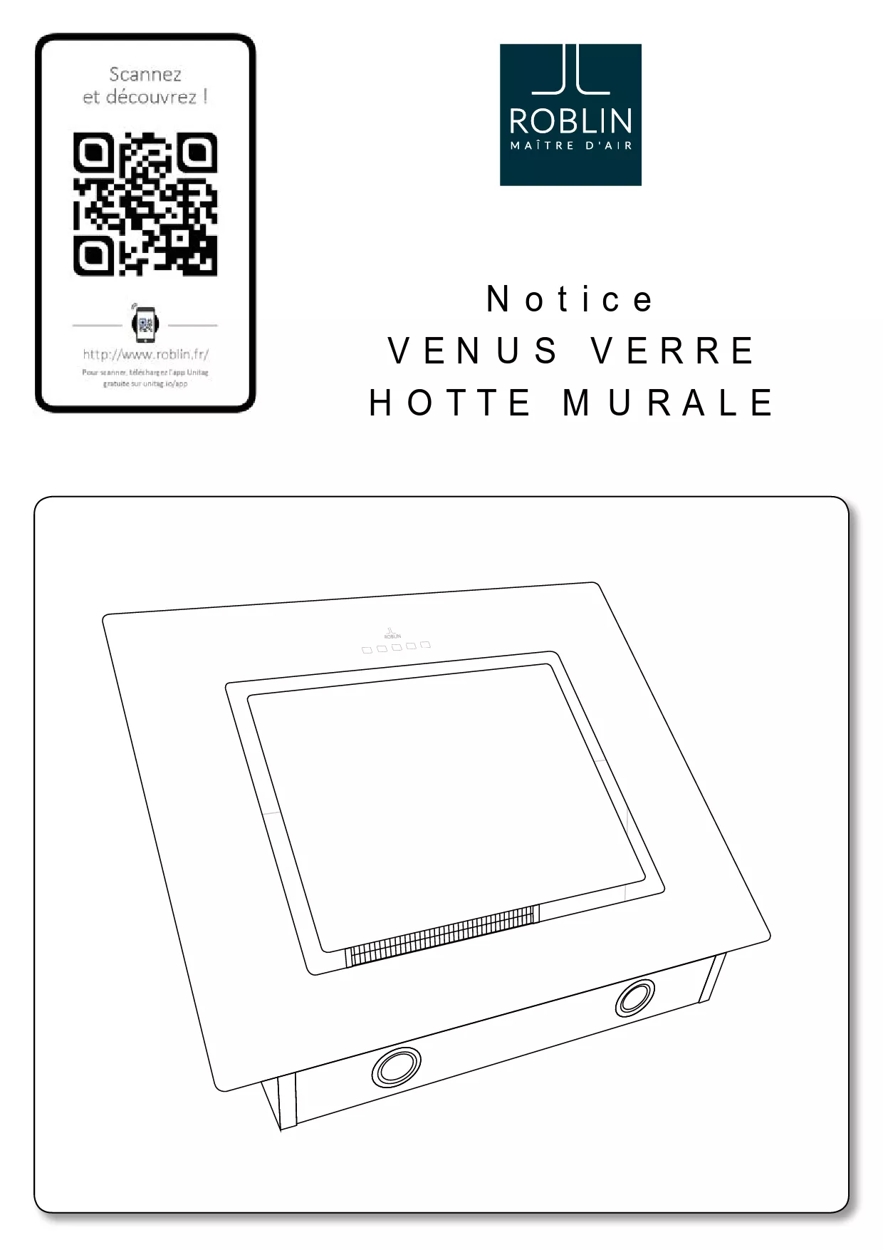 Mode d'emploi ROBLIN VENUS 800 VERRE