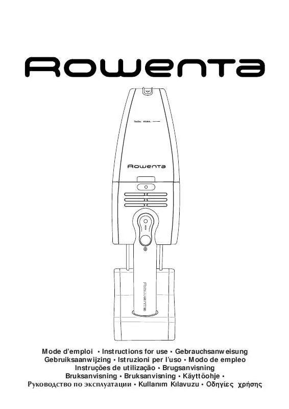 Mode d'emploi ROWENTA AC 356