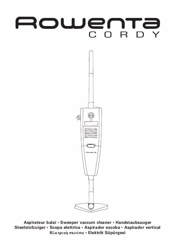 Mode d'emploi ROWENTA CORDY