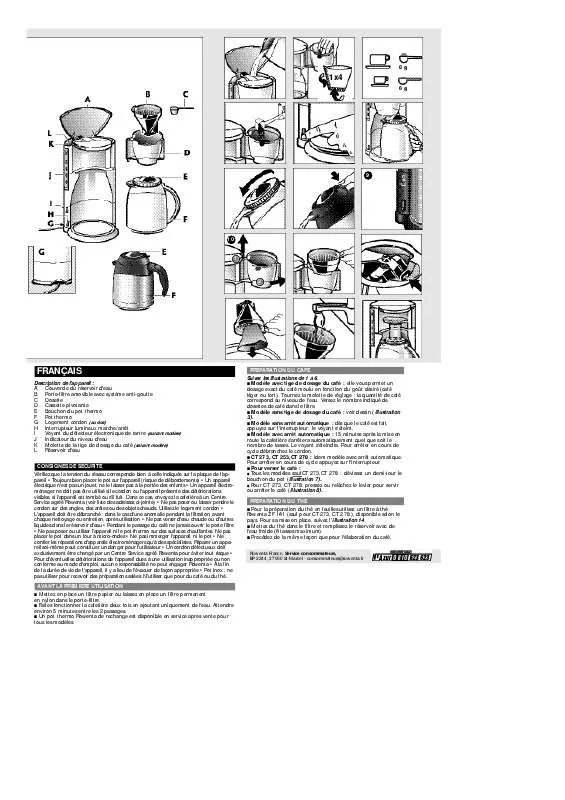 Mode d'emploi ROWENTA CT 202