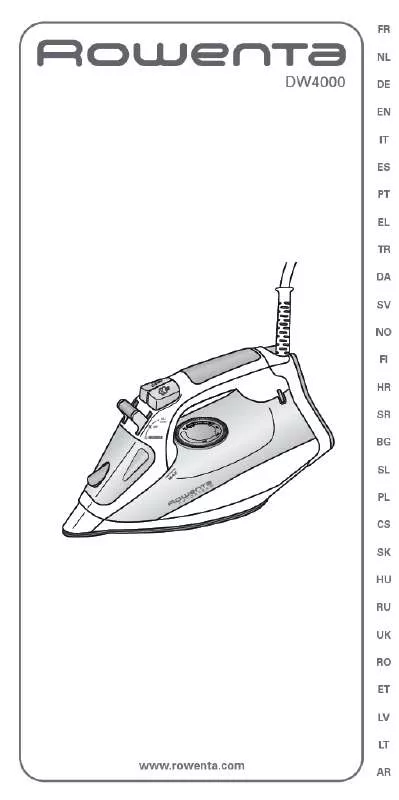 Mode d'emploi ROWENTA DW2030D1 STEAM IRON