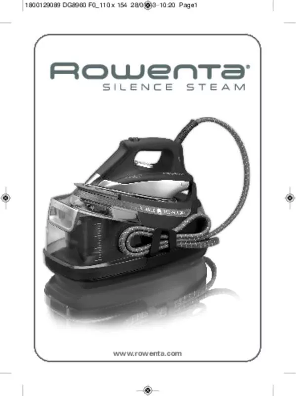 Mode d'emploi ROWENTA DW4010 D1