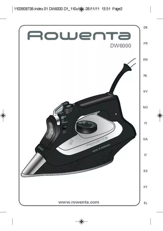 Mode d'emploi ROWENTA DW6010 ECO INTELLIGENCE