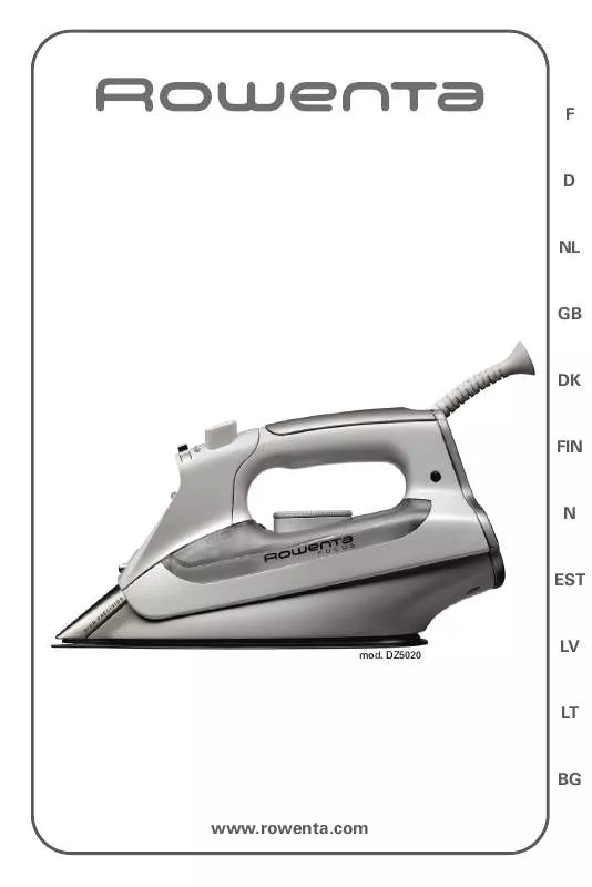 Mode d'emploi ROWENTA DZ 5020