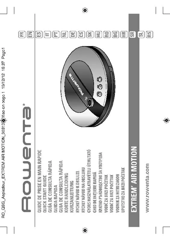 Mode d'emploi ROWENTA EXTREM AIR MOTION