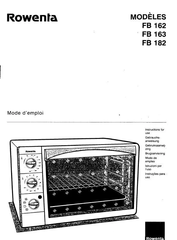 Mode d'emploi ROWENTA FB 182
