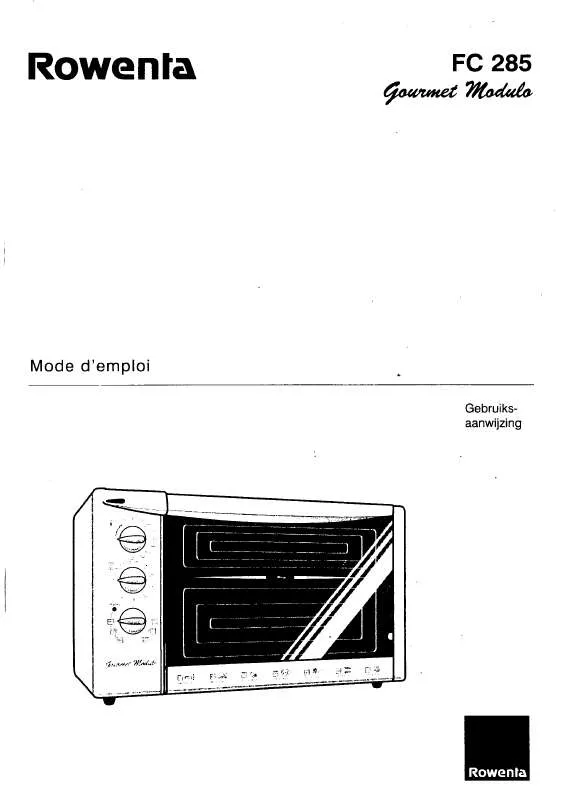 Mode d'emploi ROWENTA FC 285