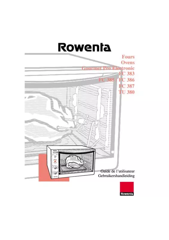 Mode d'emploi ROWENTA GOURMET PRO FC 366