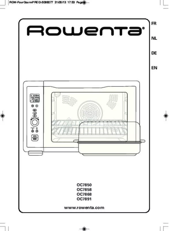 Mode d'emploi ROWENTA GOURMET XL OC7868 30