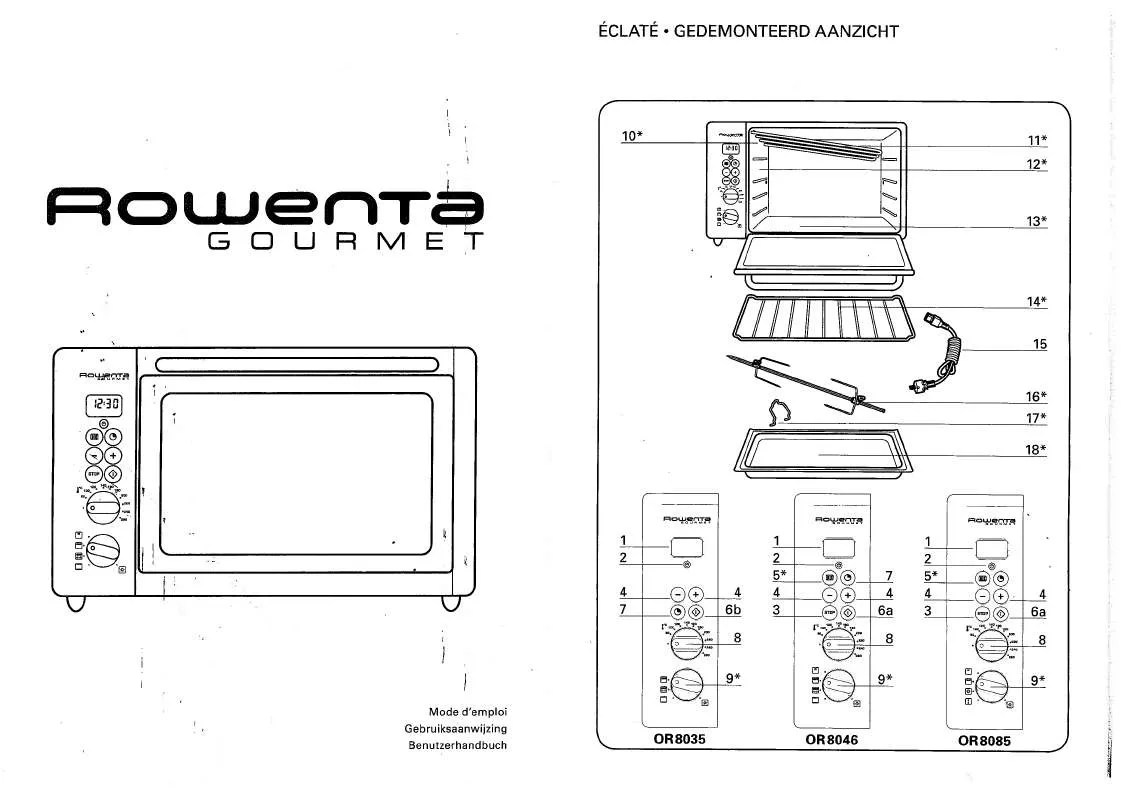 Mode d'emploi ROWENTA RU 07 VORACE