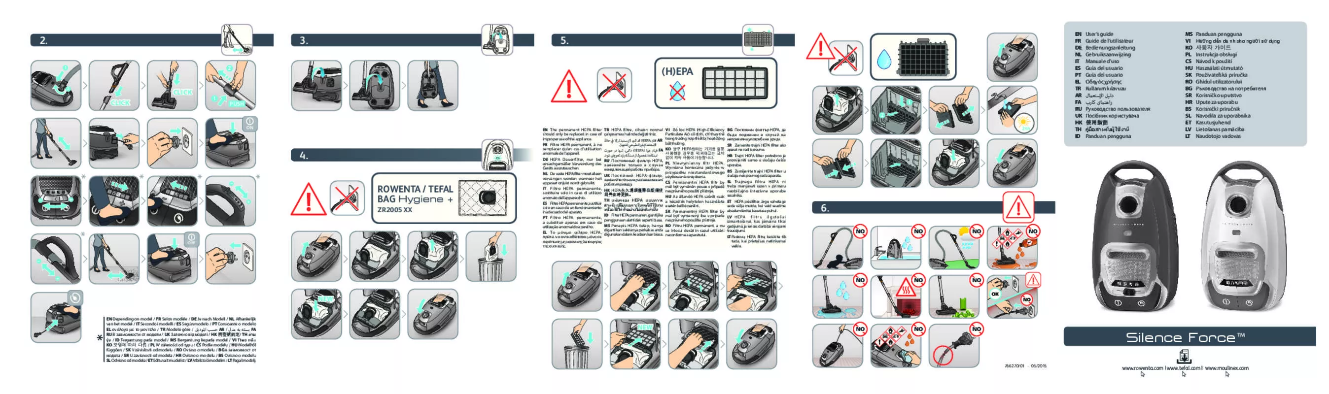 Mode d'emploi ROWENTA SILENCE FORCE 4A RO6441EA