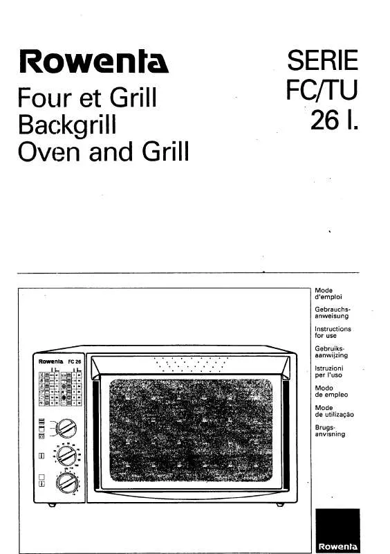 Mode d'emploi ROWENTA TU 26