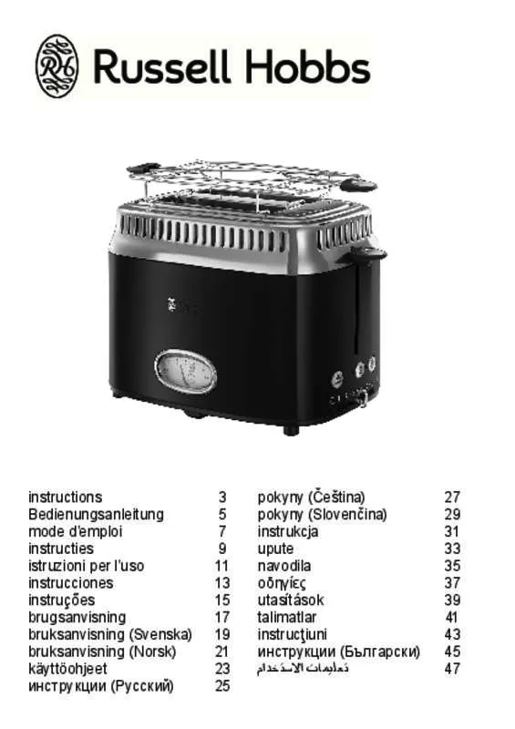 Mode d'emploi RUSSELL HOBBS 21681-56 RETRO