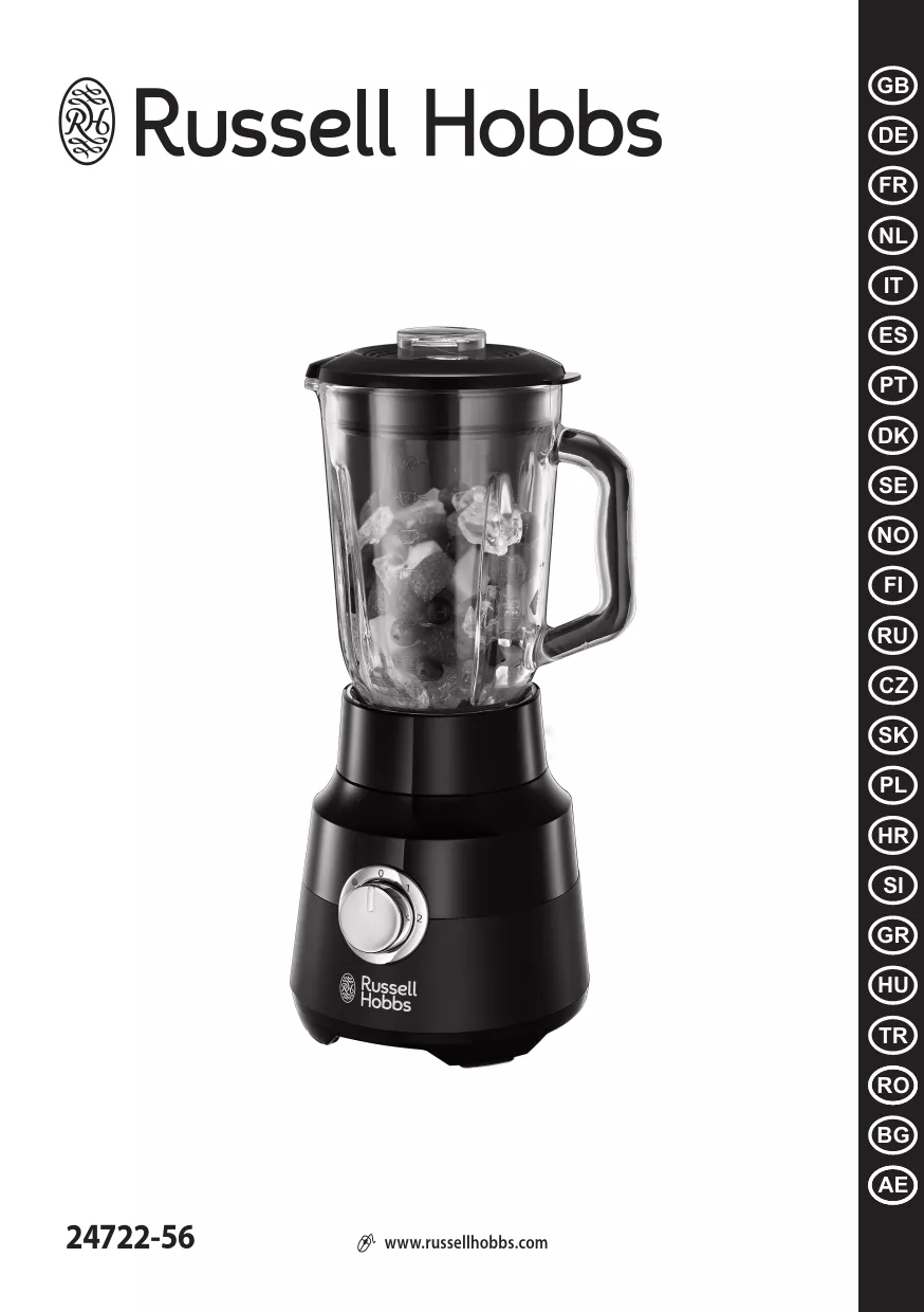 Mode d'emploi RUSSELL HOBBS MATTE BLACK 24722-56