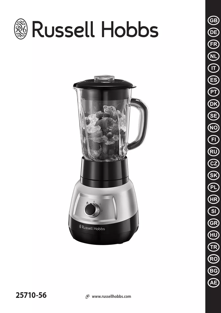 Mode d'emploi RUSSELL HOBBS VELOCITY 25710