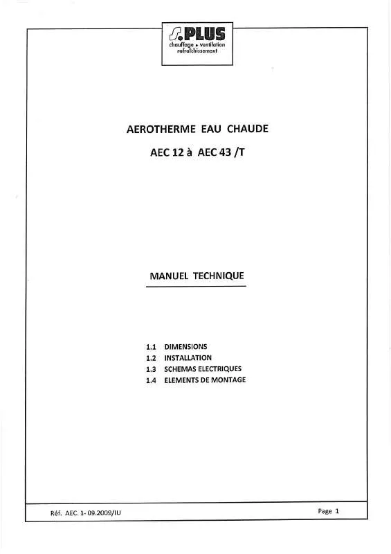 Mode d'emploi S.PLUS AEC 23