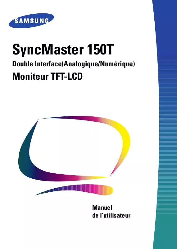 Mode d'emploi SAMSUNG SYNCMASTER 150T