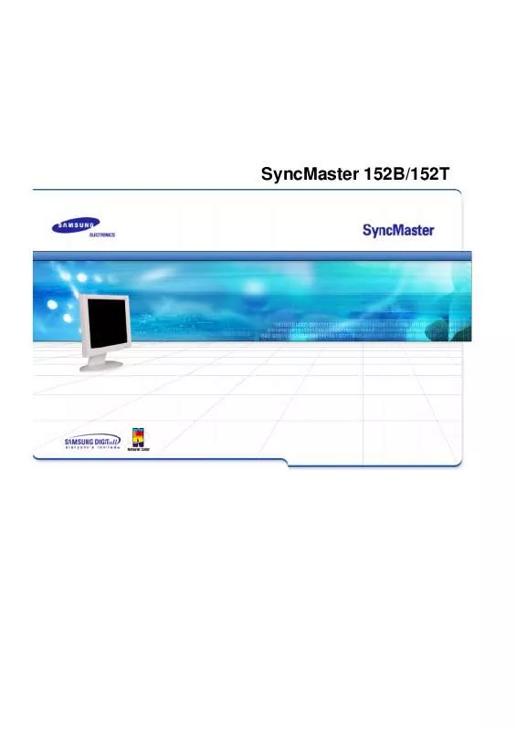 Mode d'emploi SAMSUNG SYNCMASTER 152T