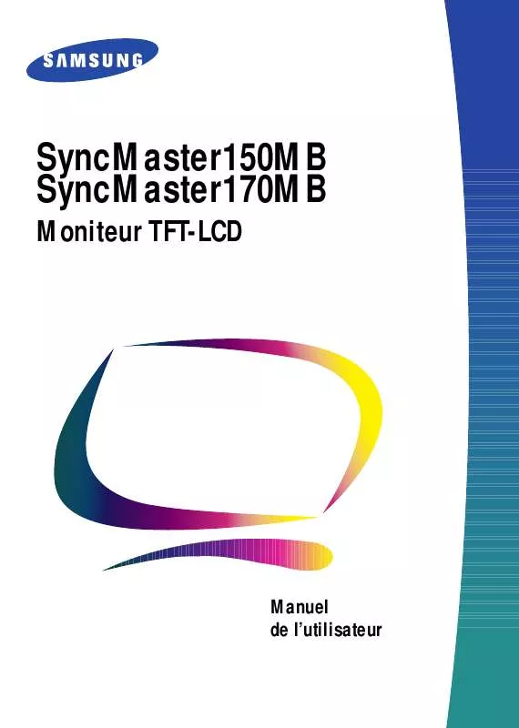 Mode d'emploi SAMSUNG SYNCMASTER 170MP