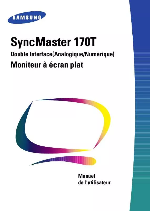 Mode d'emploi SAMSUNG SYNCMASTER 170T