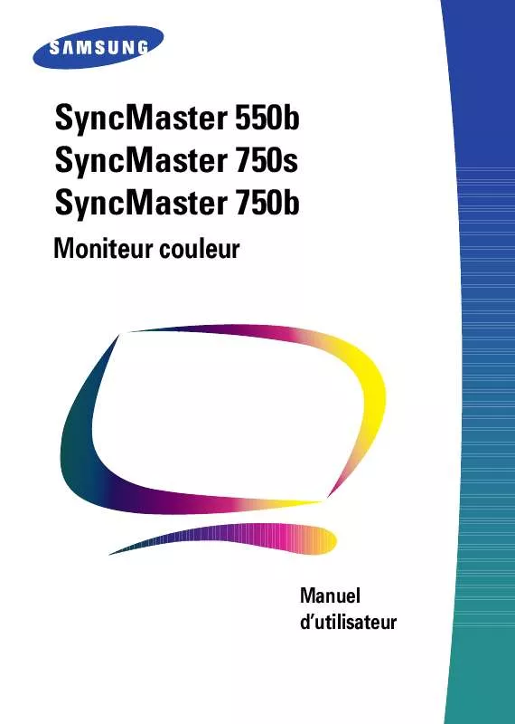 Mode d'emploi SAMSUNG SYNCMASTER 550B