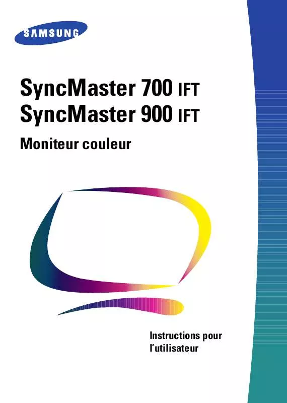 Mode d'emploi SAMSUNG SYNCMASTER 700IFT