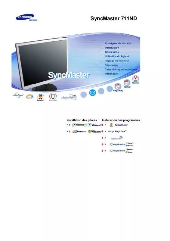 Mode d'emploi SAMSUNG SYNCMASTER 711ND