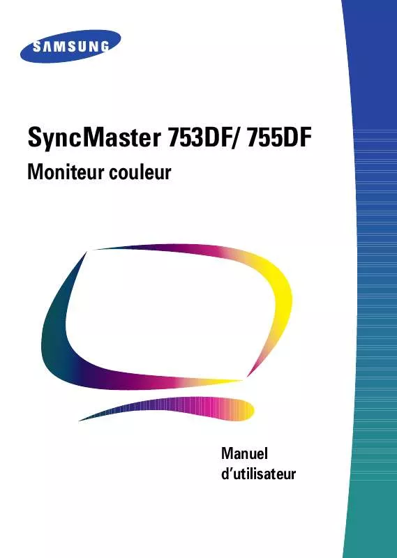 Mode d'emploi SAMSUNG SYNCMASTER 753DF