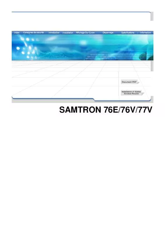 Mode d'emploi SAMSUNG SYNCMASTER 76E