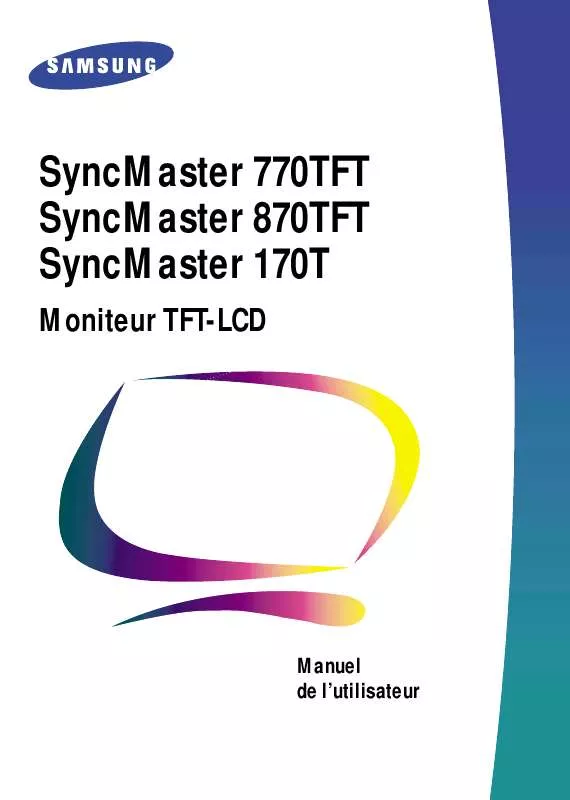 Mode d'emploi SAMSUNG SYNCMASTER 770TFT